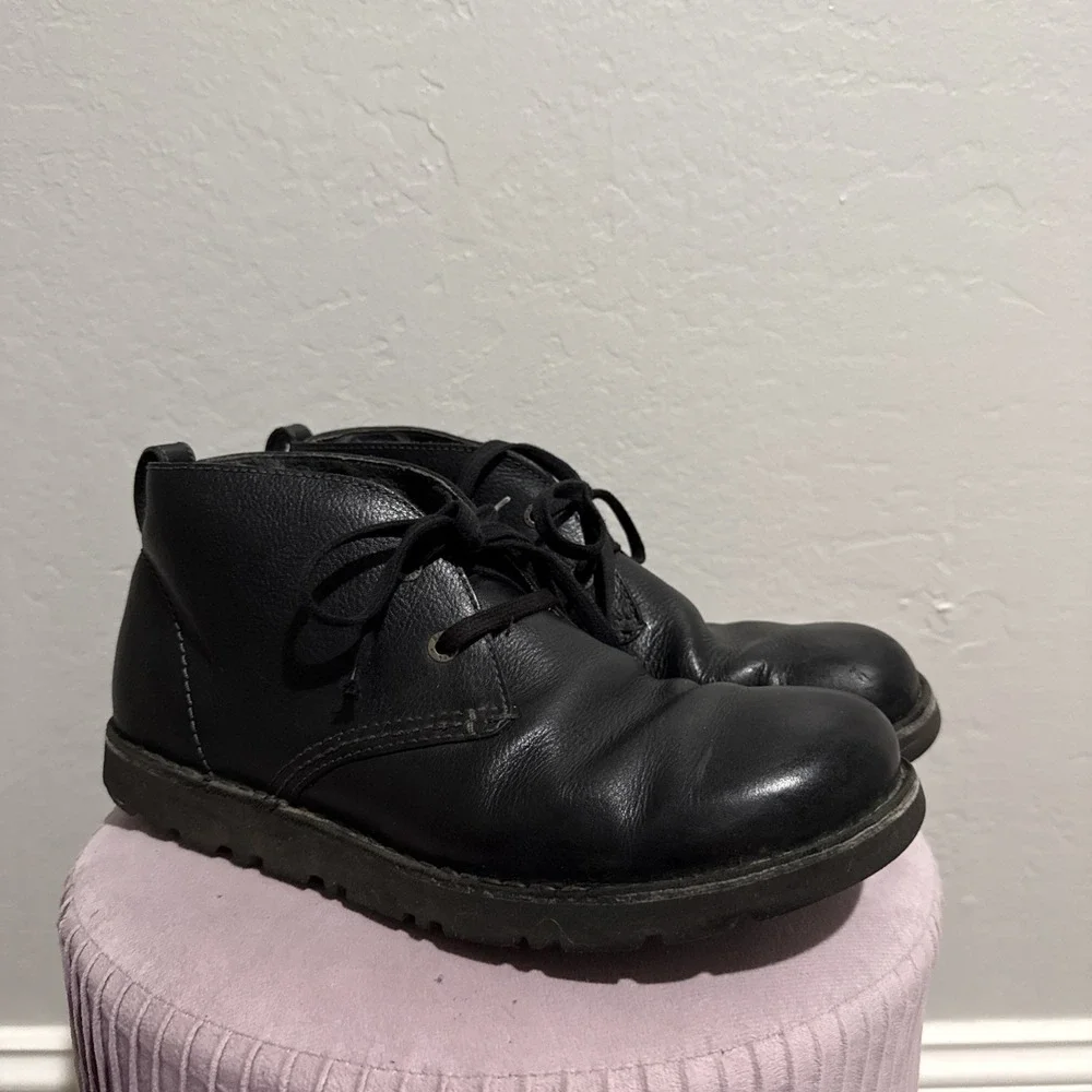 Birkenstock Ankle High Black Leather Men's Boots EU 43 US 10 Harris Chukka